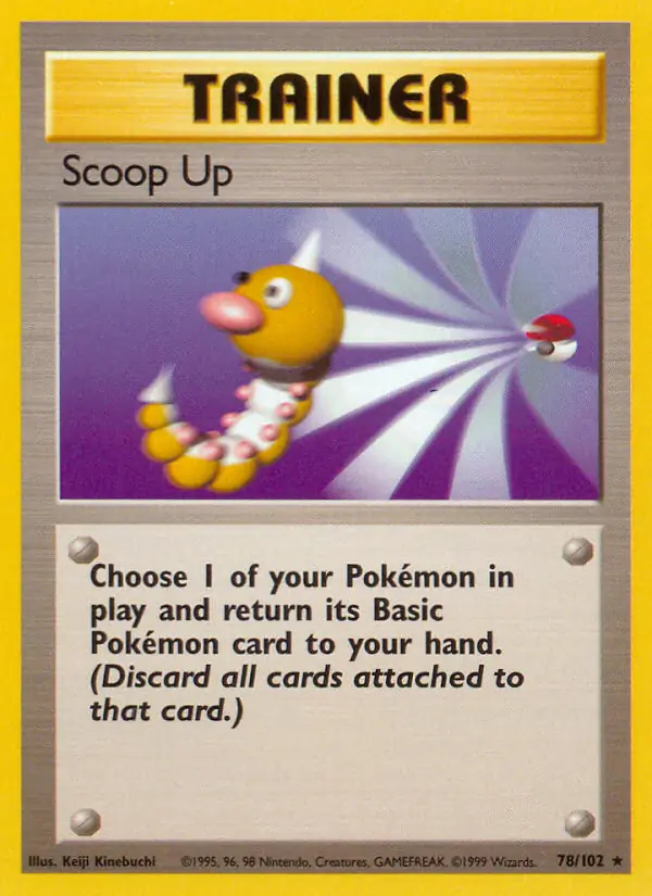 Scoop Up #78 Base Set Unlimited Pokémon card