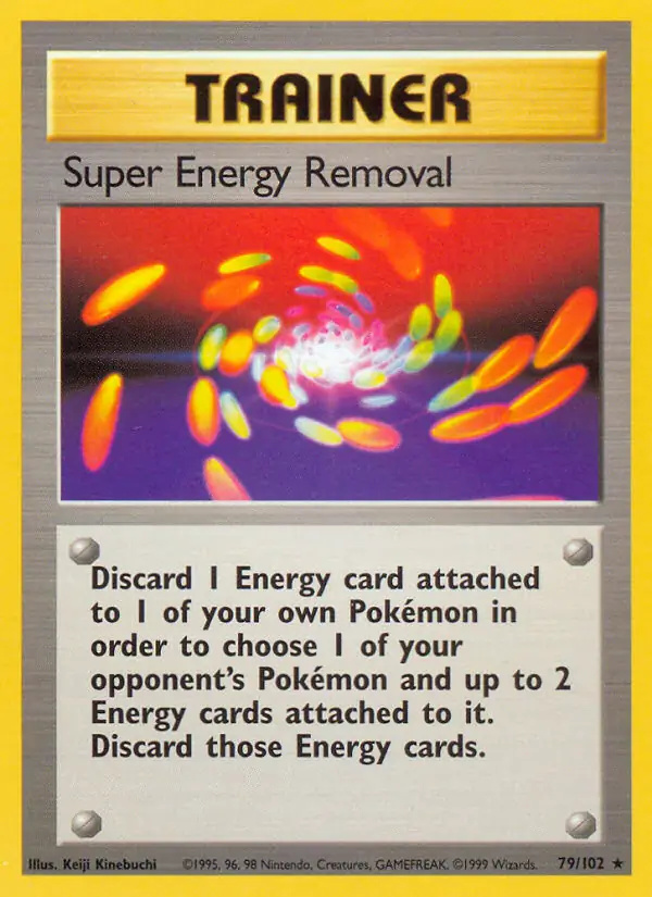 Super Energy Removal #79 Base Set Unlimited Pokémon card