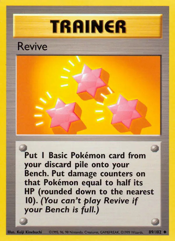 Revive #89 Base Set Unlimited Pokémon card