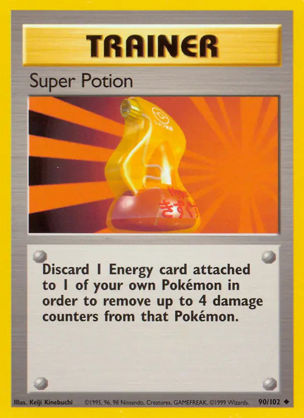 Super Potion #90 Base Set Unlimited Pokémon card