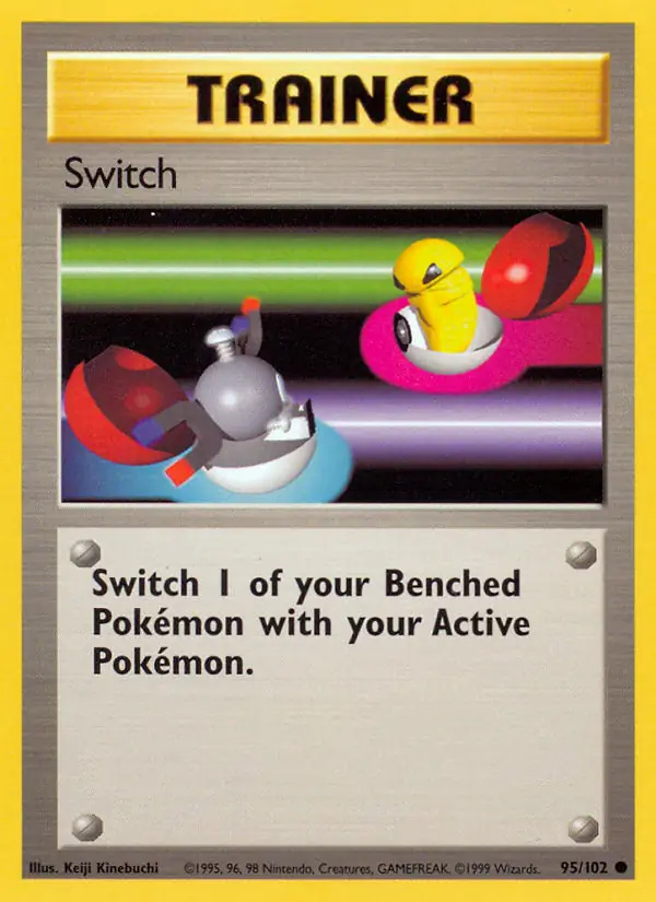 Switch #95 Base Set Unlimited Pokémon card