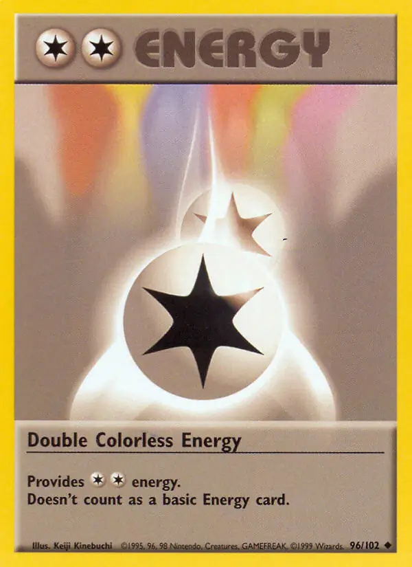Double Colorless Energy #96 Base Set Unlimited Pokémon card