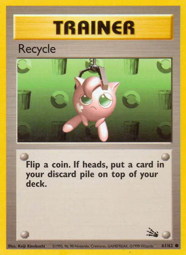Recycle #
                                61 Fossil Unlimited Pokémon card