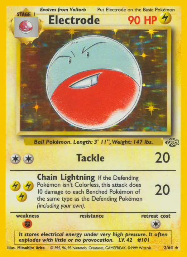 Electrode #2 Jungle Unlimited Pokémon card