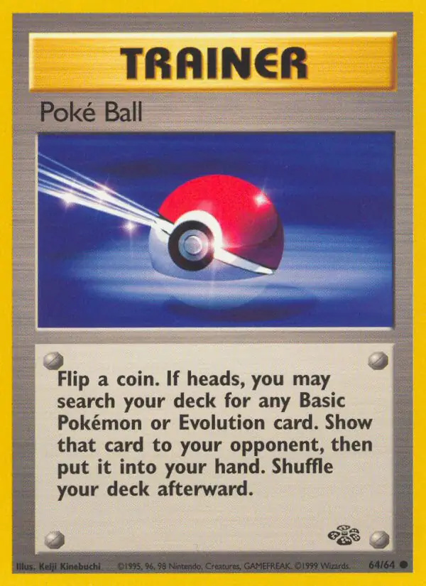 Poké Ball #64 Jungle Unlimited Pokémon card