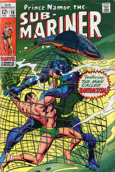 Sub Mariner #10 cover
