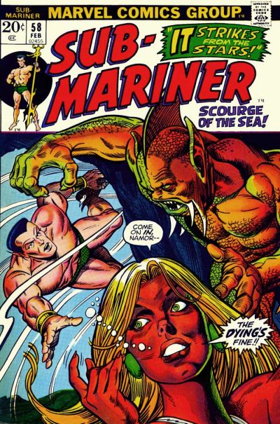 Sub Mariner #58 cover
