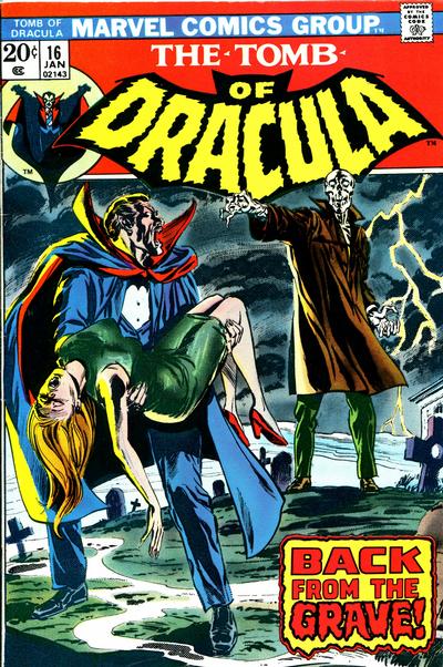 Tomb of Dracula #16 cover