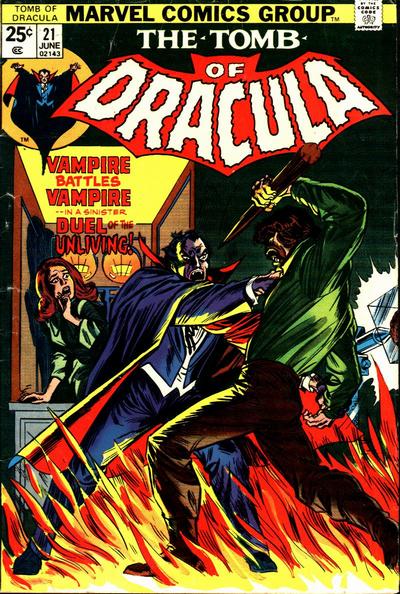 Tomb of Dracula #21 cover