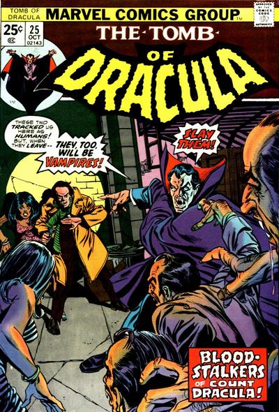 Tomb of Dracula #25 cover
