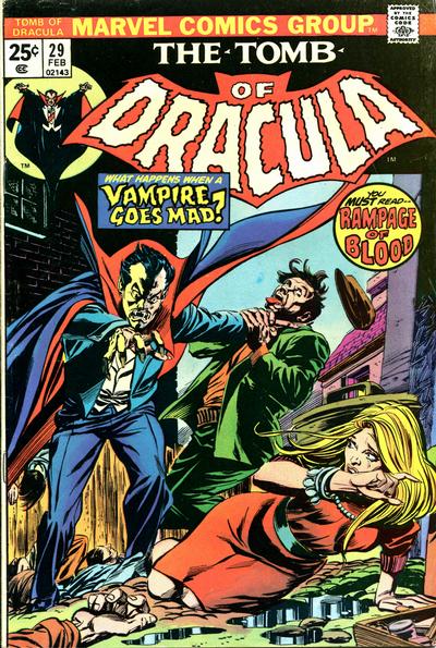 Tomb of Dracula #29 cover