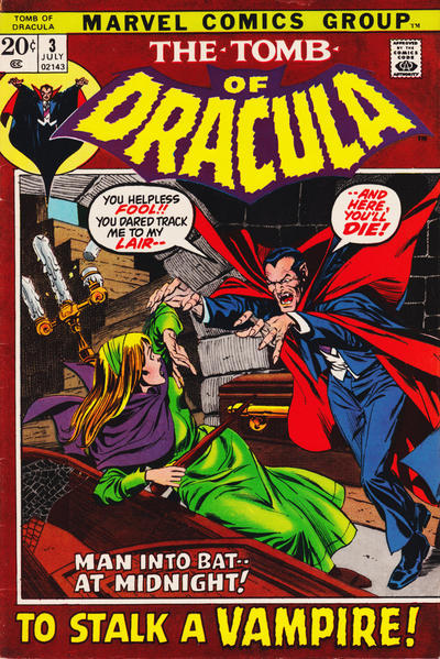 Tomb of Dracula #3 cover