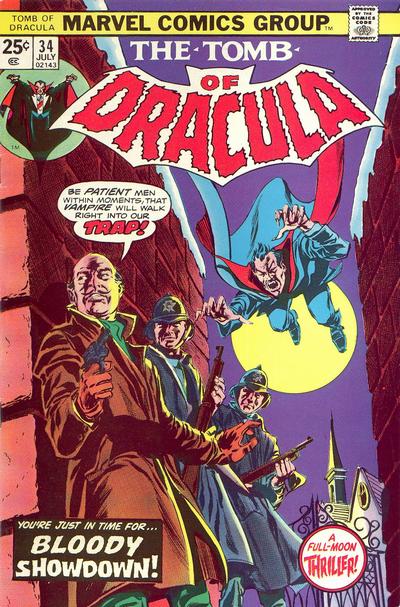 Tomb of Dracula #34 cover