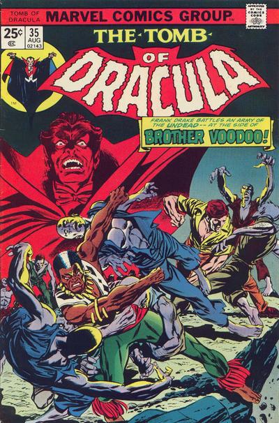 Tomb of Dracula #35 cover