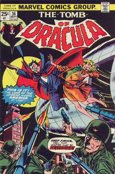 Tomb of Dracula #36 cover