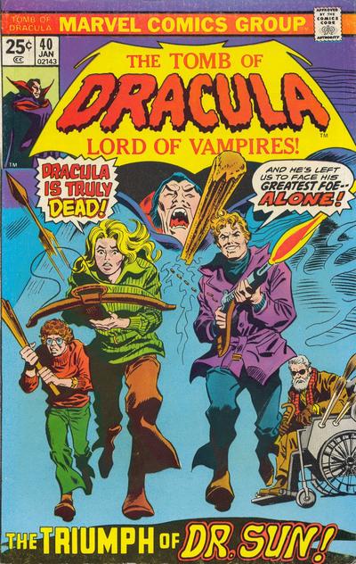 Tomb of Dracula #40 cover