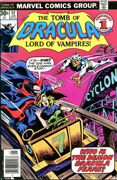 Tomb of Dracula #52 cover