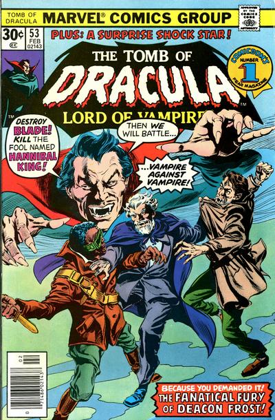 Tomb of Dracula #53 cover