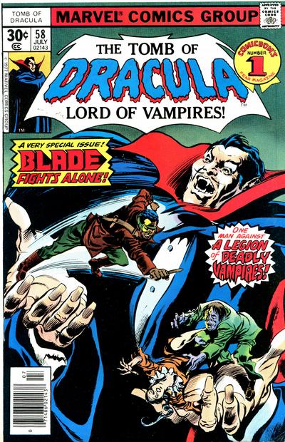 Tomb of Dracula #58 cover