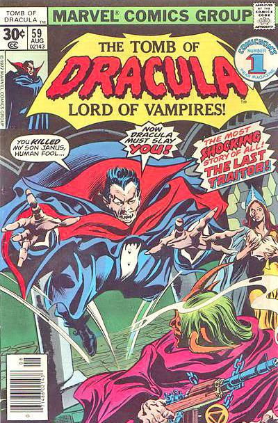 Tomb of Dracula #59 cover