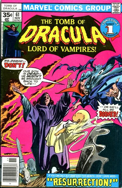Tomb of Dracula #61 cover