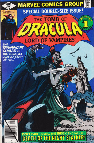 Tomb of Dracula #70 cover