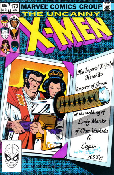 Uncanny X Men #172 cover