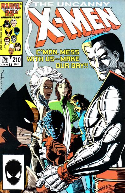 Uncanny X Men #210 cover