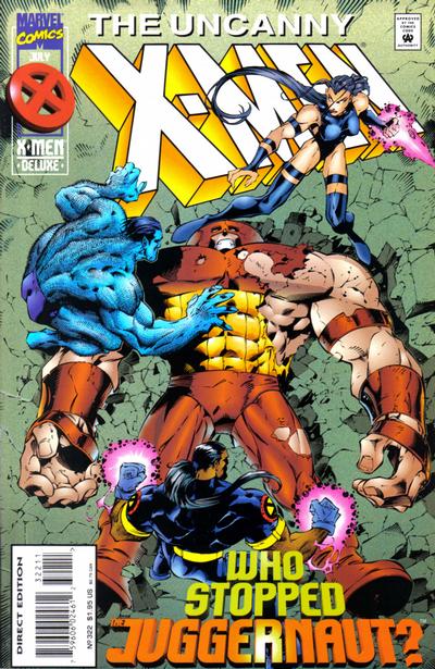 Uncanny X Men #322 cover