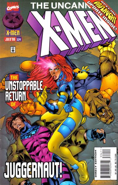 Uncanny X Men #334 cover