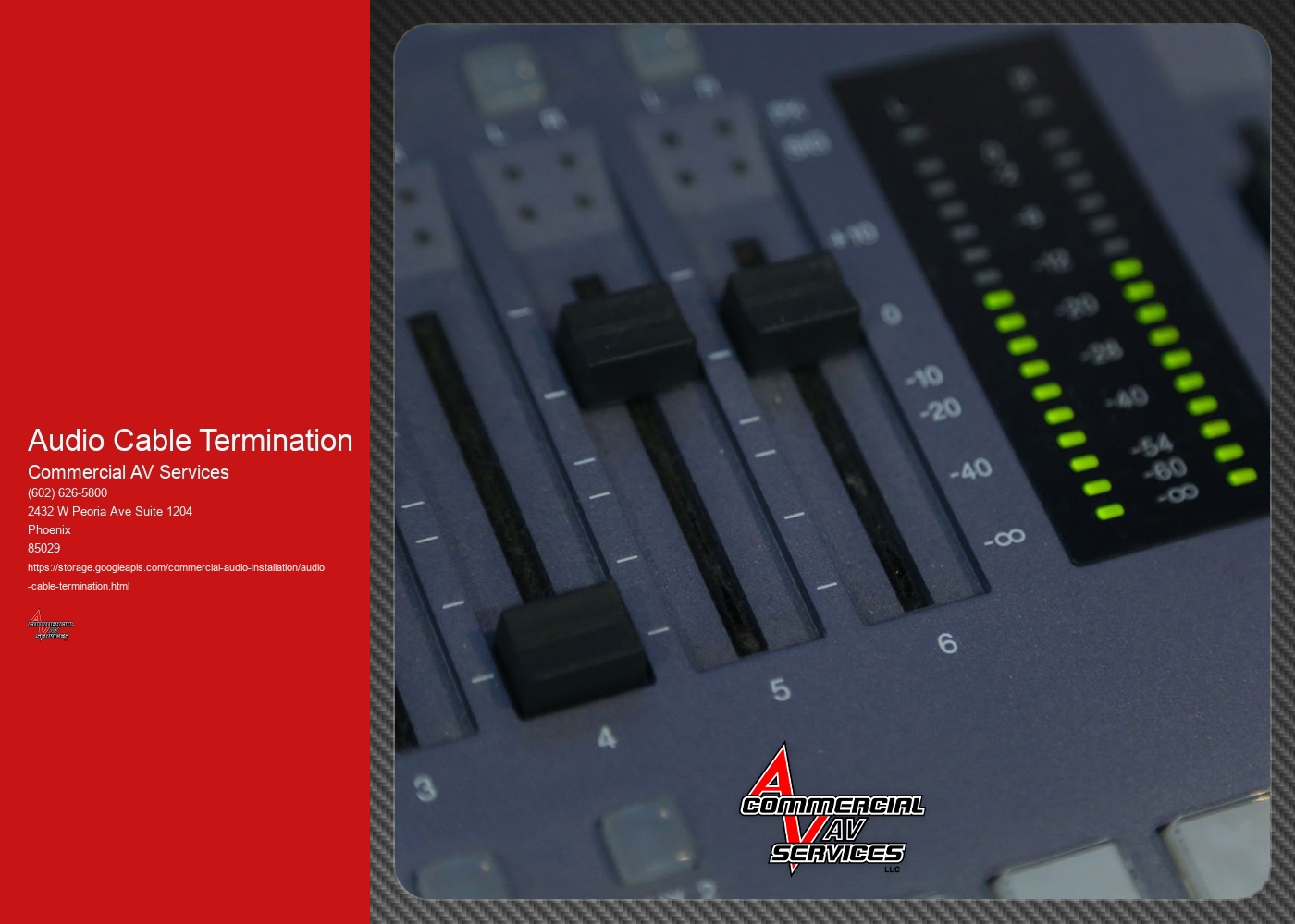 What are the advantages and disadvantages of soldering versus crimping audio cable terminations?