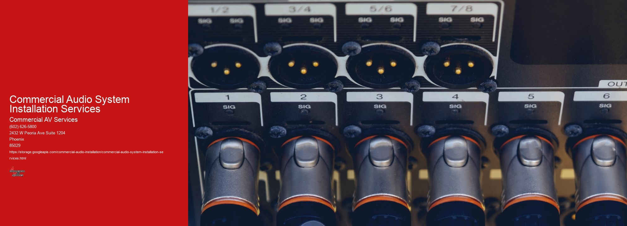 Commercial Audio System Installation Services