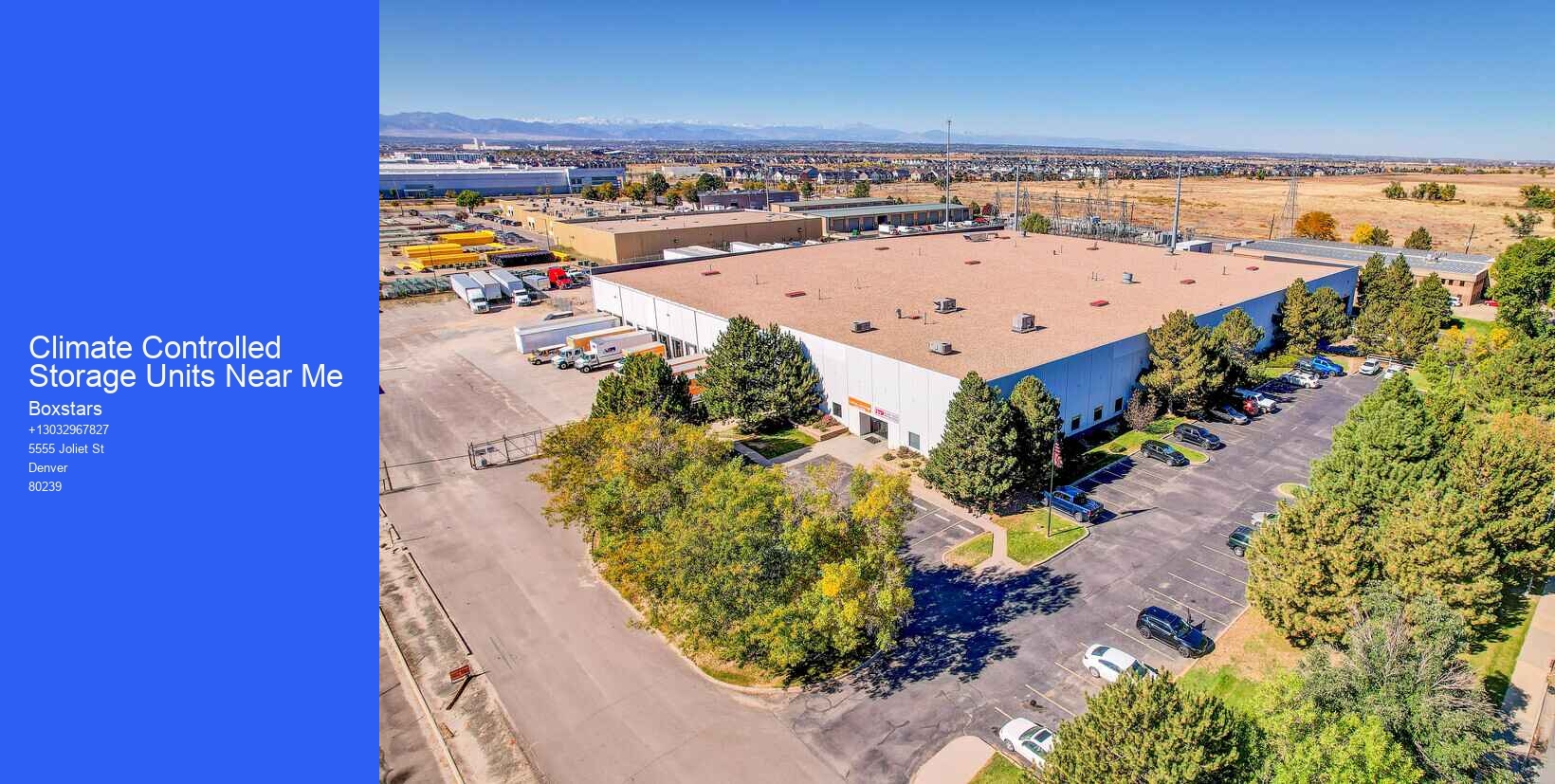 Climate Controlled Storage Units Near Me