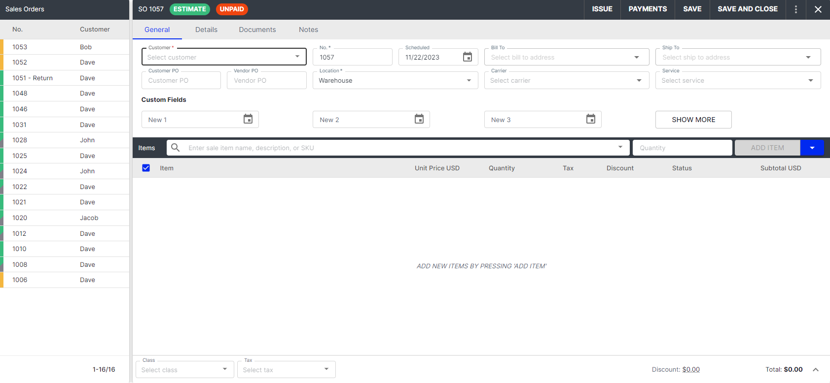 Fishbowl Checkout screenshot