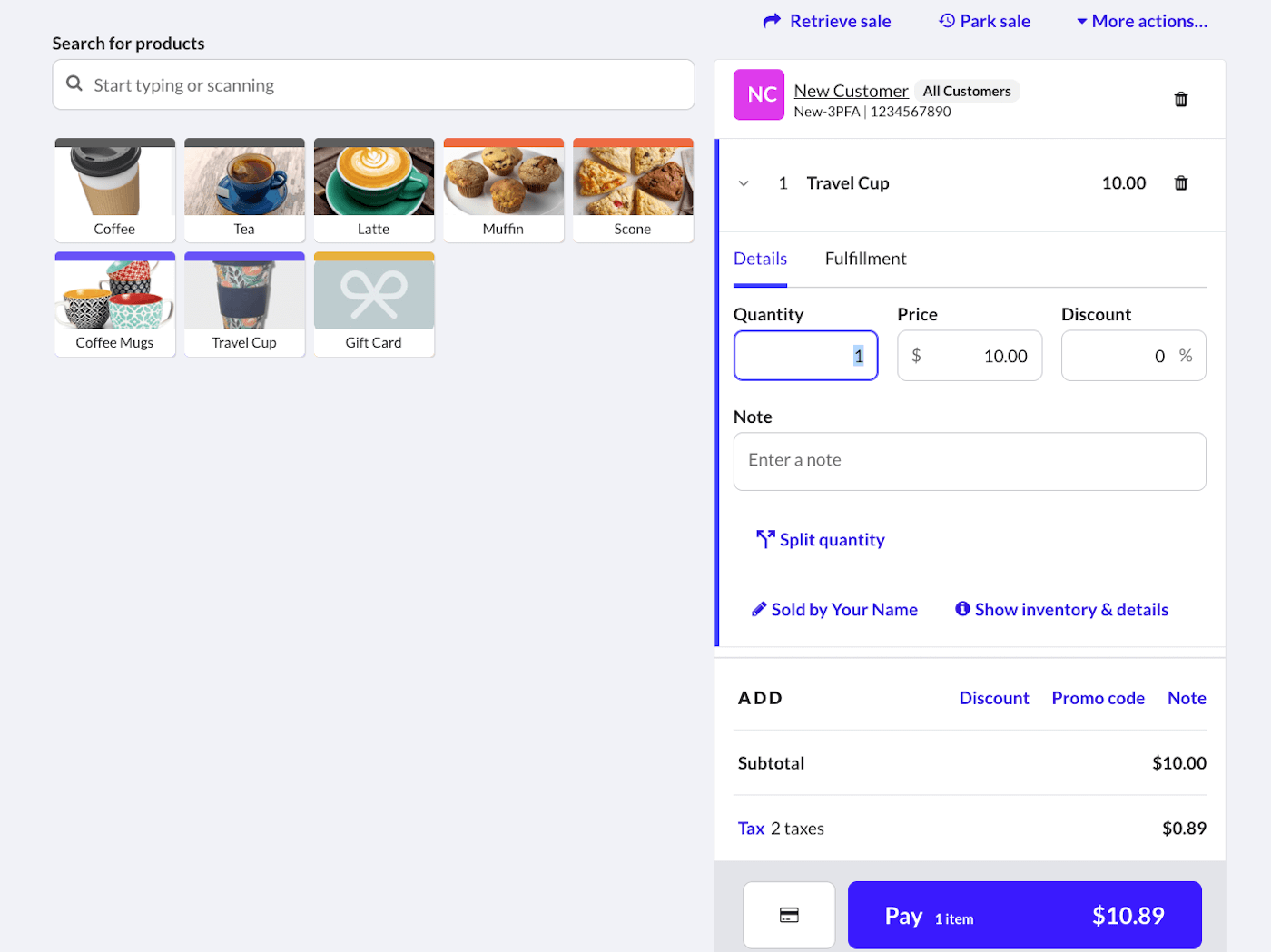 Multi-Store POS System screenshot