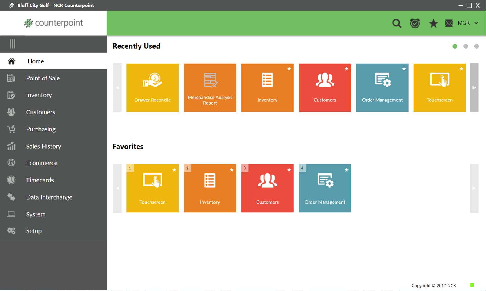 NCR Commerce Platform screenshot