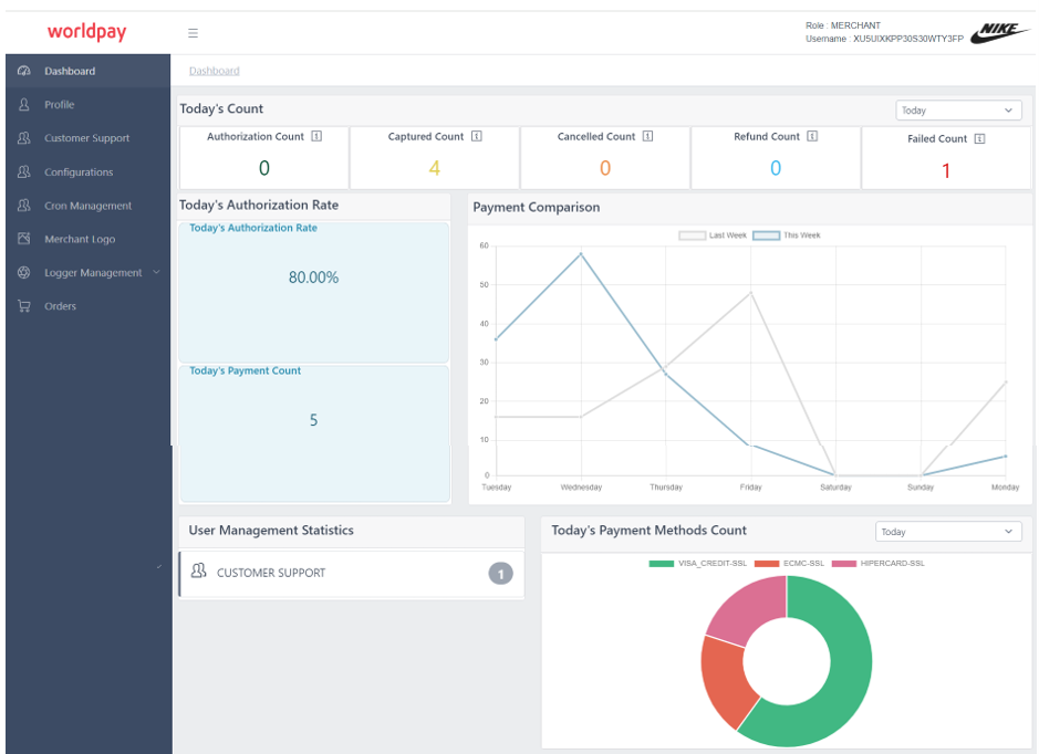 Worldpay for Platforms screenshot