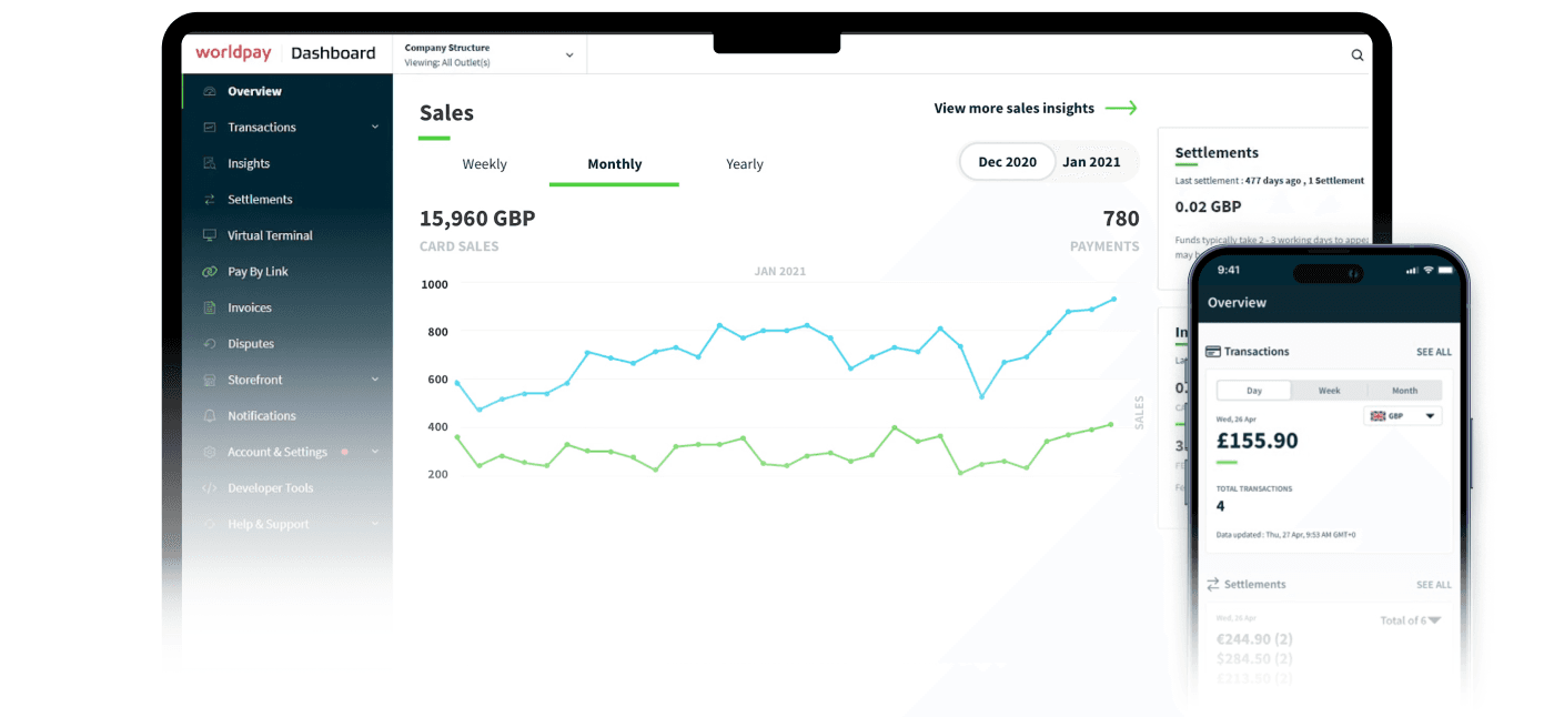 Worldpay screenshot
