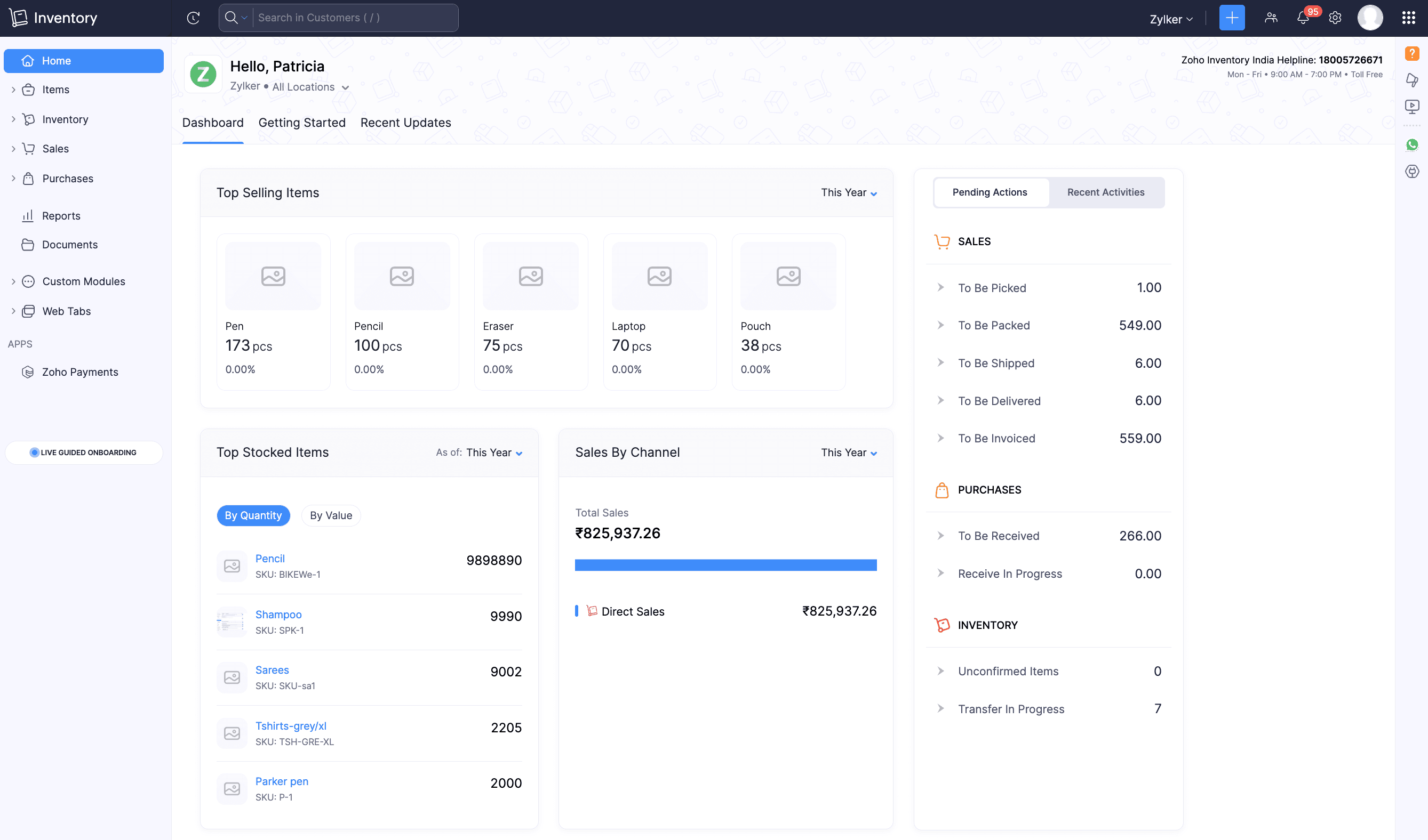 Zoho Commerce screenshot