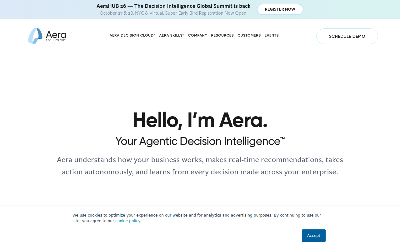 Aera Technology screenshot