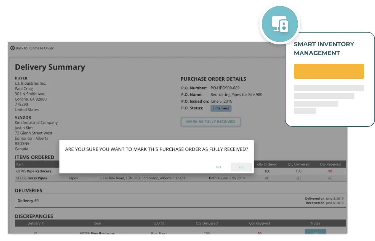 Shipping and Receiving Software screenshot