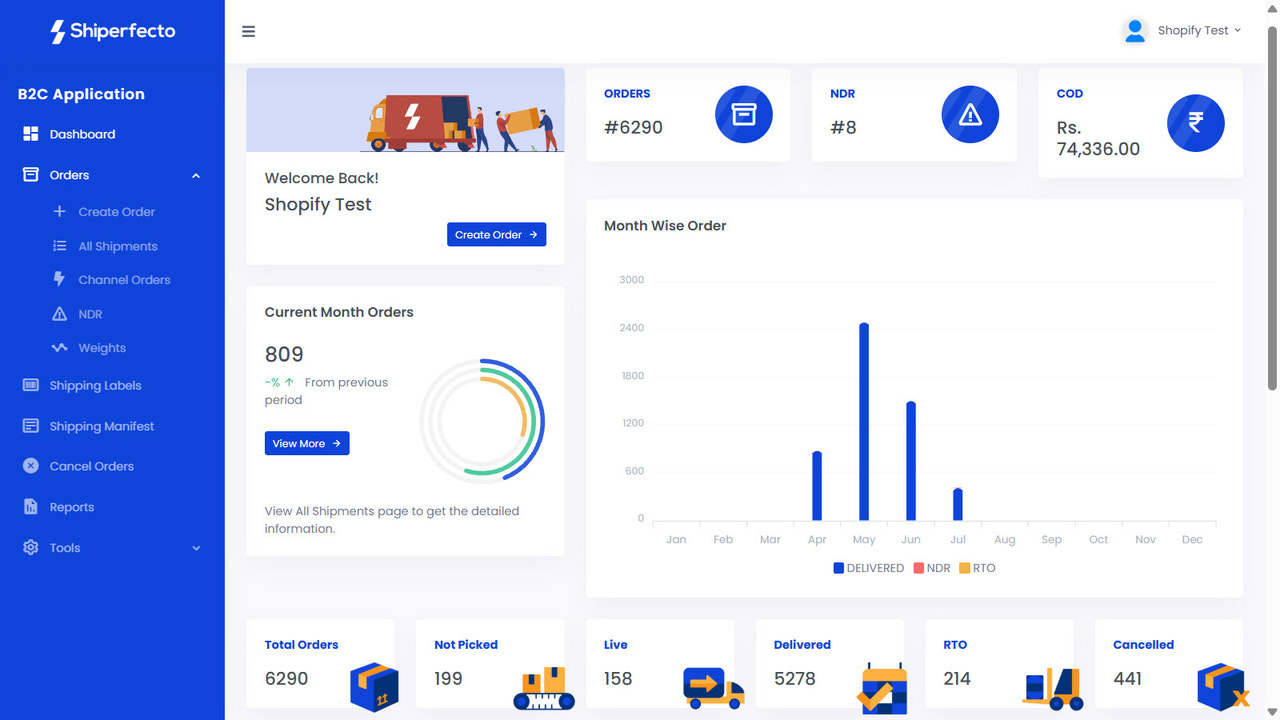 Shopify Shipping screenshot