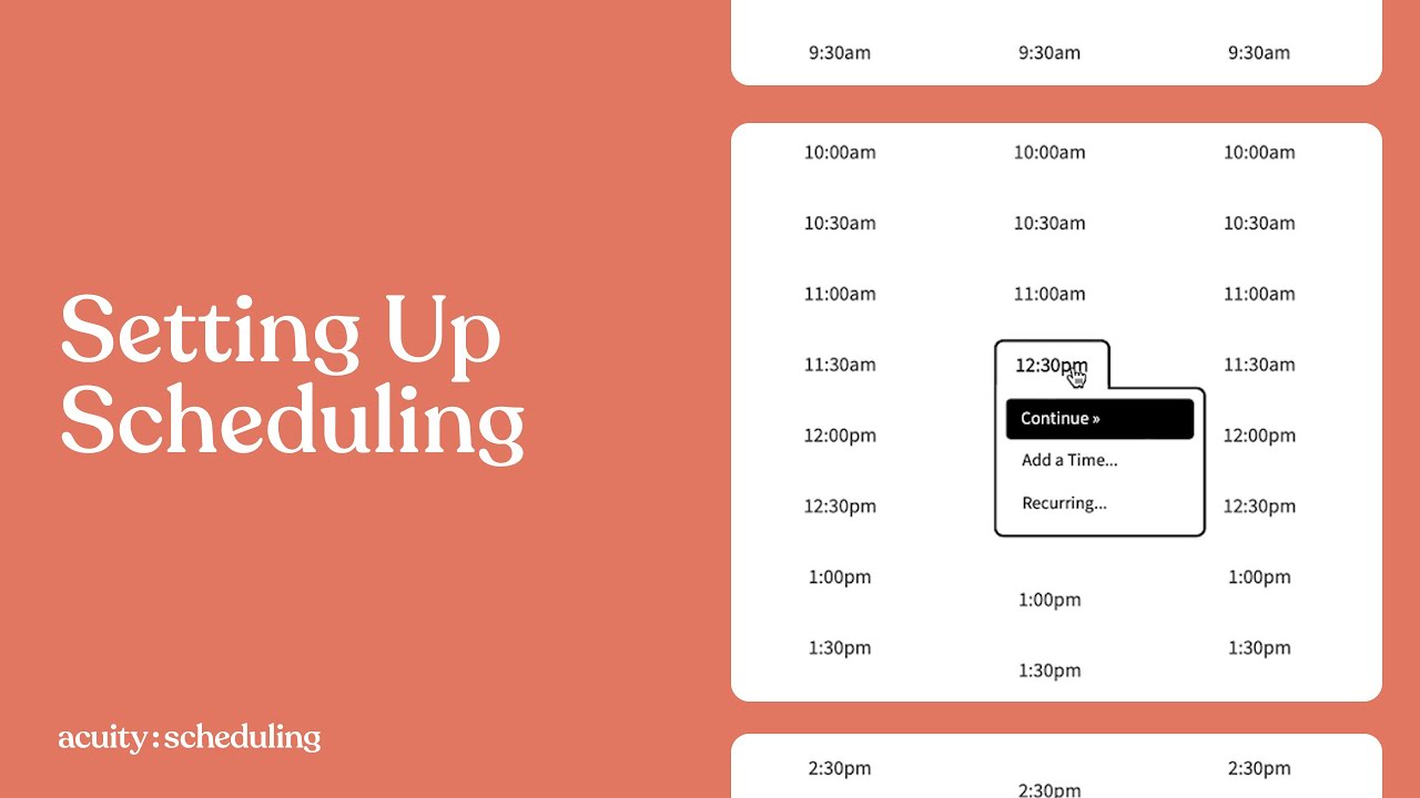 Acuity Scheduling screenshot
