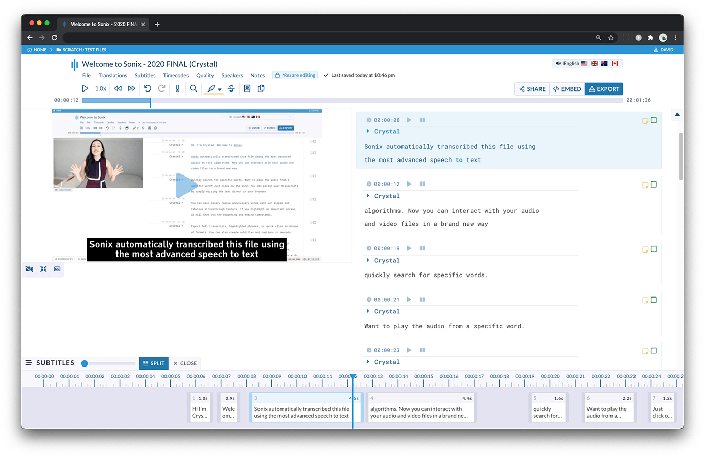 Automated Subtitling & Captioning screenshot