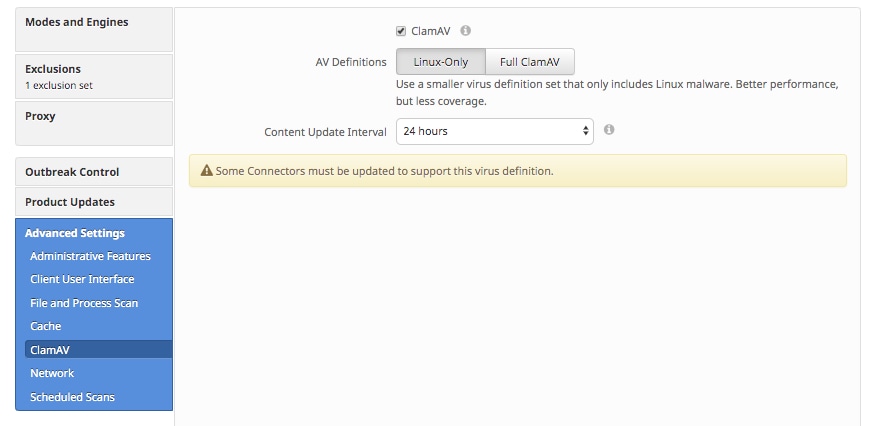 Cisco Talos ClamAV screenshot