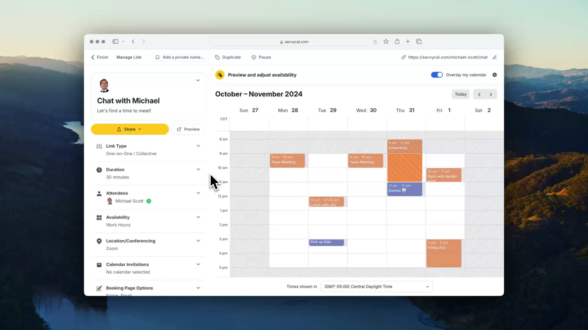 SavvyCal screenshot