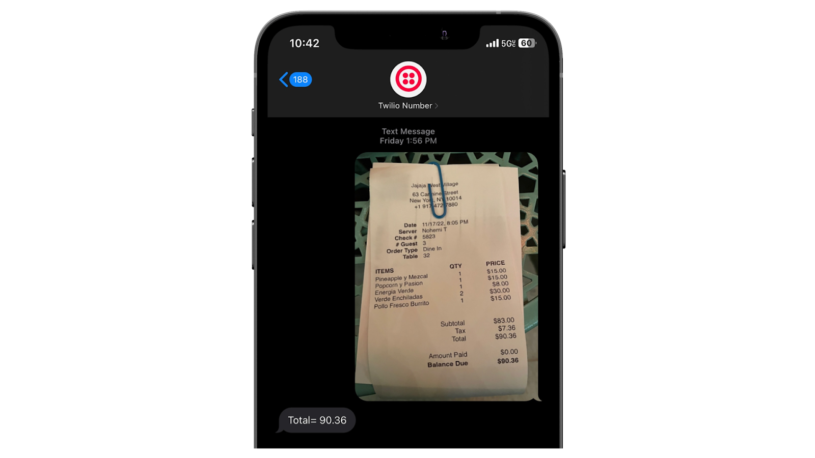 Twilio Messaging screenshot