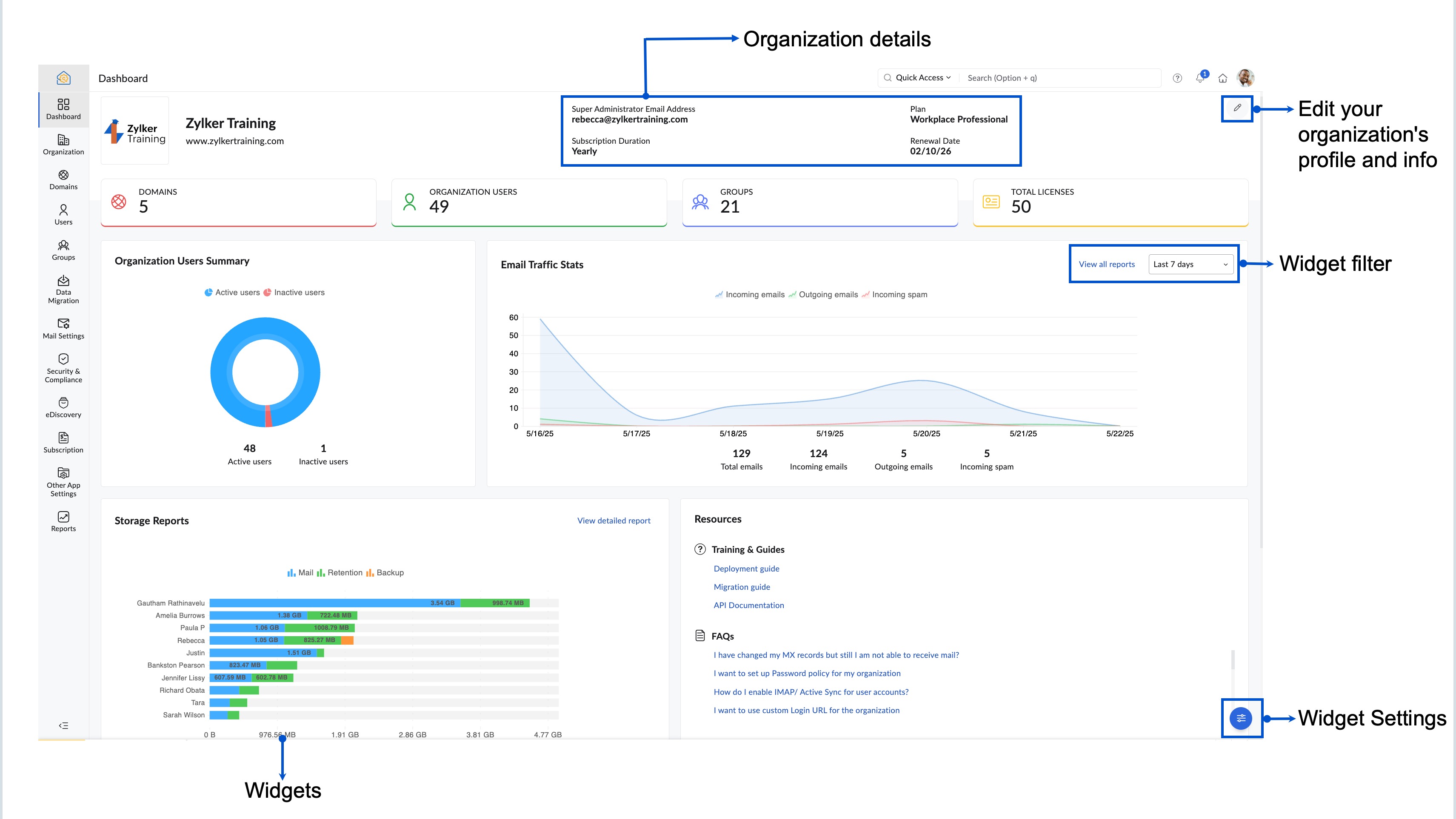 Zoho Mail screenshot