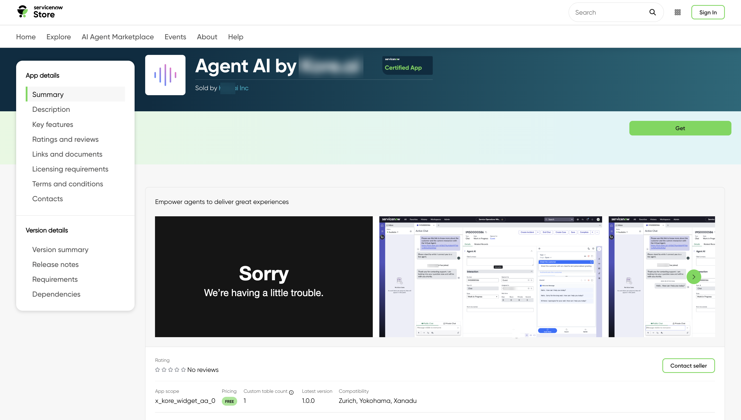 AI for Service screenshot