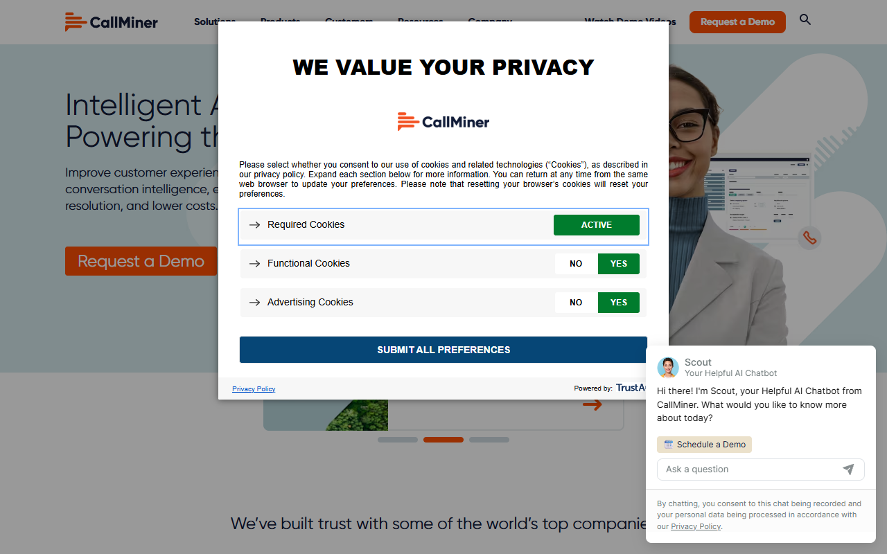 CallMiner Analyze screenshot